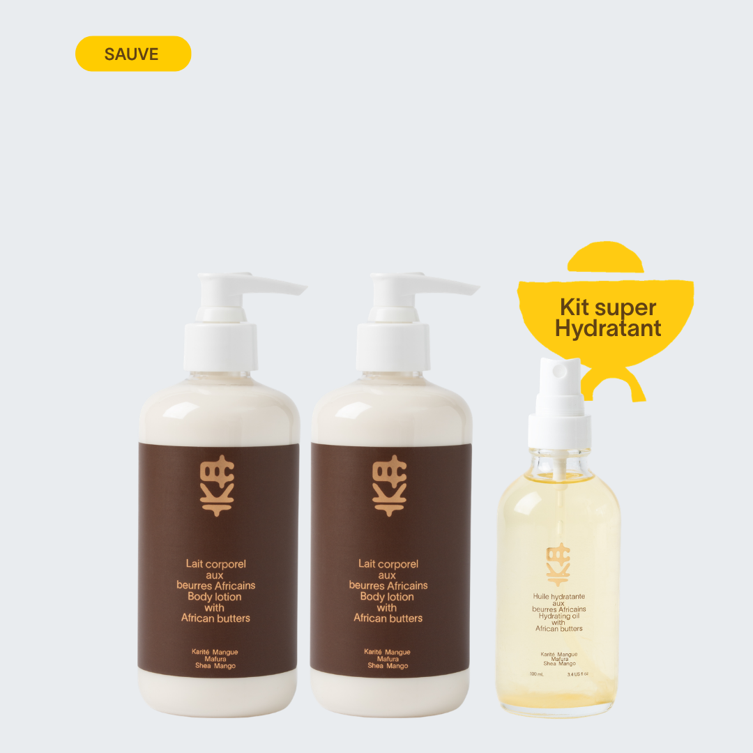 Trio hydratant - léger (Lait + Huile)